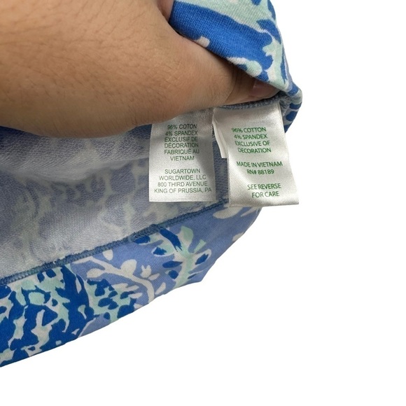 Lilly Pulitzer Skipper Popover Blue Peri Turtley Awesome Size XXS / XS - Picture 3 of 6